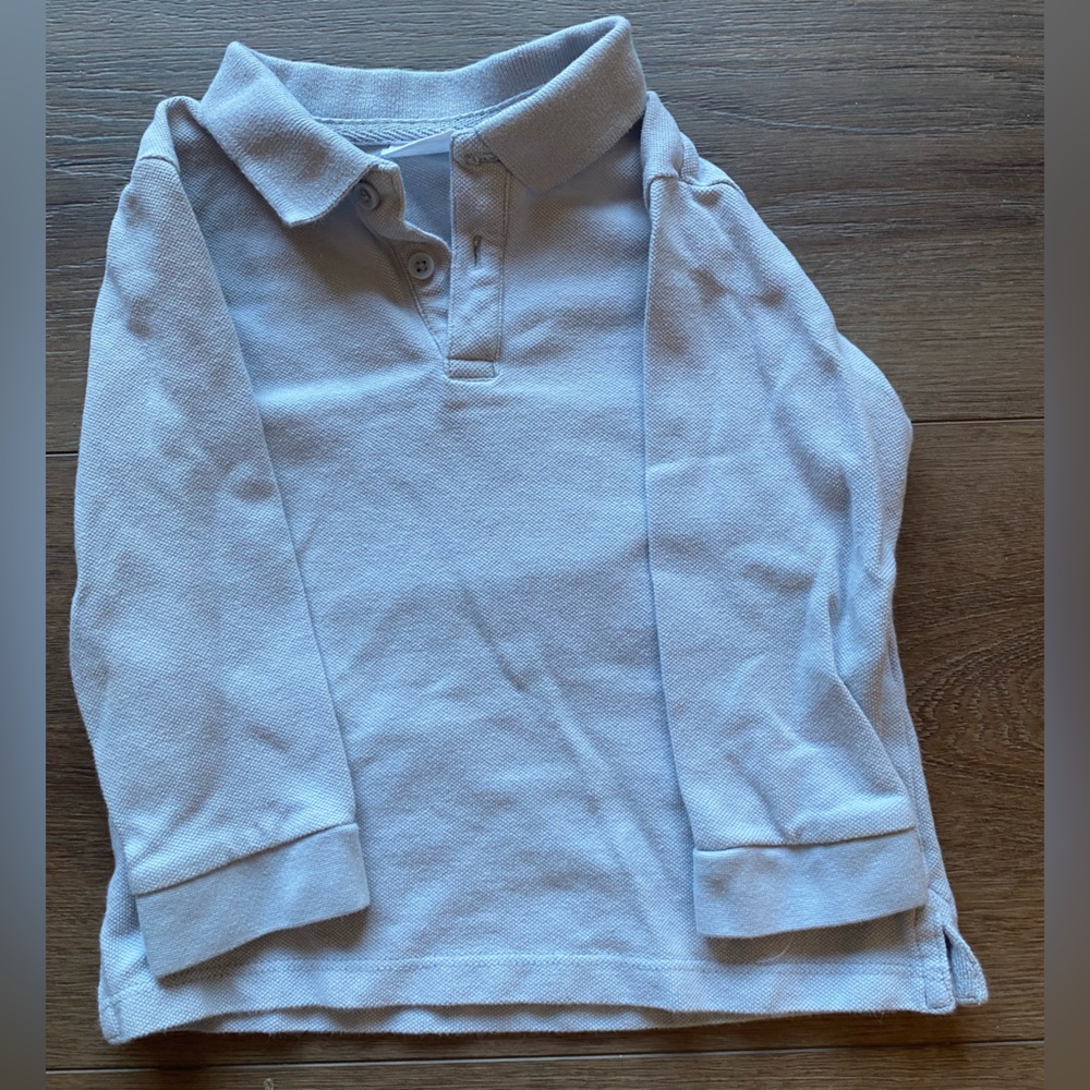 Zara 2-3T Collared polo shirt light grey